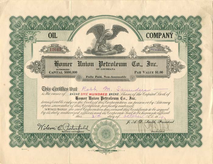 Homer Union Petroleum Co., Inc.